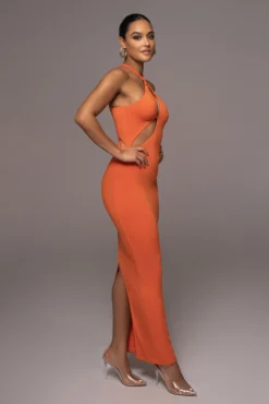Orange Soledad Cross Maxi Dress -Trendify Store PRODUCT NOV172022 90