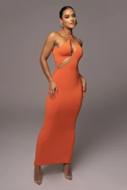 Orange Soledad Cross Maxi Dress -Trendify Store PRODUCT NOV172022 91
