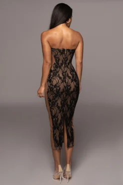 Noir/Tan Easy To Love Dress -Trendify Store PRODUCT OCT102022 HOLIDAY 28