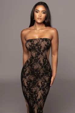 Noir/Tan Easy To Love Dress -Trendify Store PRODUCT OCT102022 HOLIDAY 33