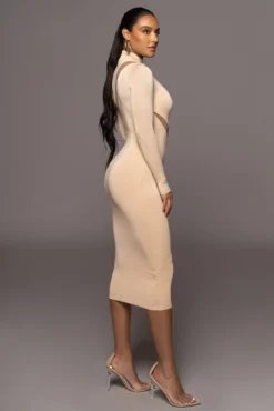 Tan Abigail Midi Dress 12 Tan Abigail Midi Dress -Trendify Store PRODUCT OCT32022 PART2 67