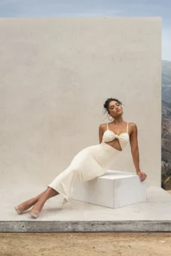 Buttercream Midnight Memories Midi Dress