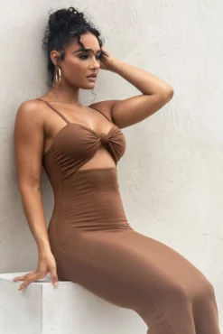 Chocolate Midnight Memories Midi Dress