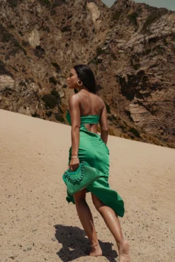 Green Maurine Cutout Dress -Trendify Store SUMMER32022 5