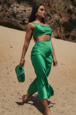 Green Maurine Cutout Dress -Trendify Store SUMMER32022 8