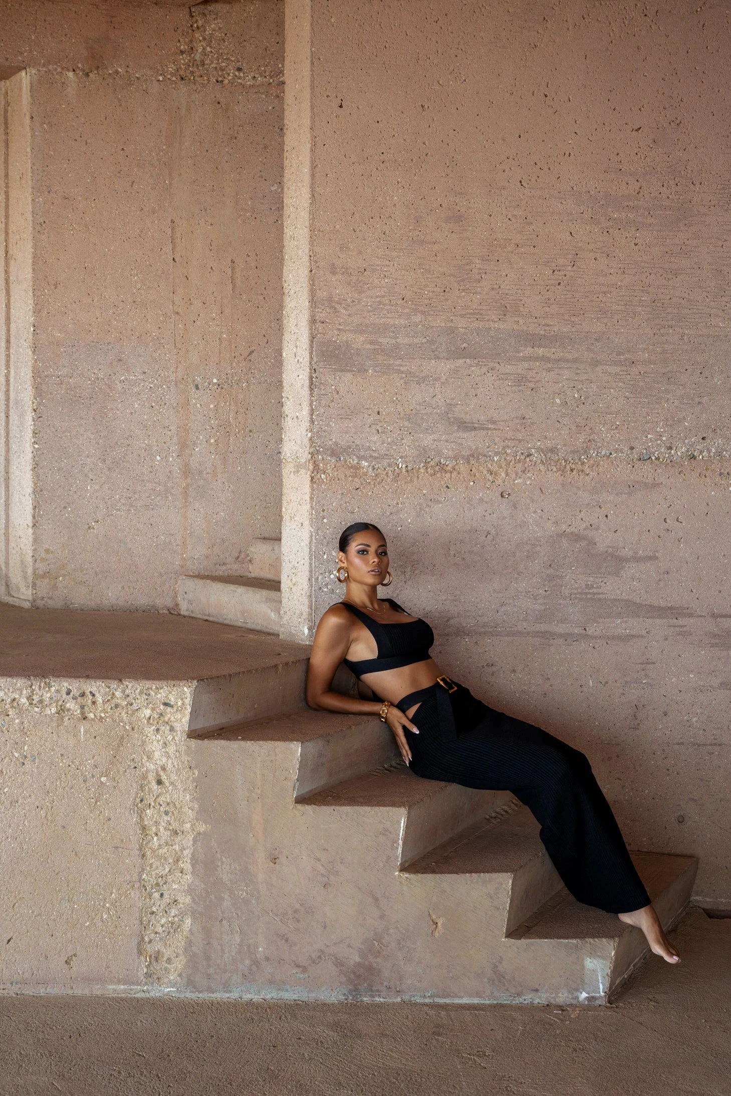 Black Nikole Ribbed Skirt Set 13 Black Nikole Ribbed Skirt Set - Image 13