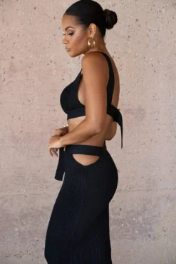 Black Nikole Ribbed Skirt Set 37 Black Nikole Ribbed Skirt Set -Trendify Store SUMMER4 PRODUCT 11