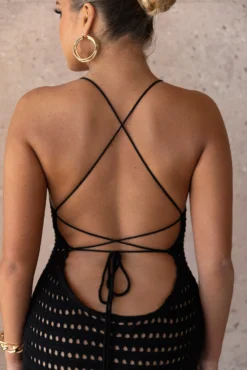 Black Palmas Crochet Maxi Dress 34 Black Palmas Crochet Maxi Dress -Trendify Store SUMMER4 PRODUCT 73