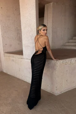 Black Palmas Crochet Maxi Dress 27 Black Palmas Crochet Maxi Dress -Trendify Store SUMMER4 PRODUCT 76