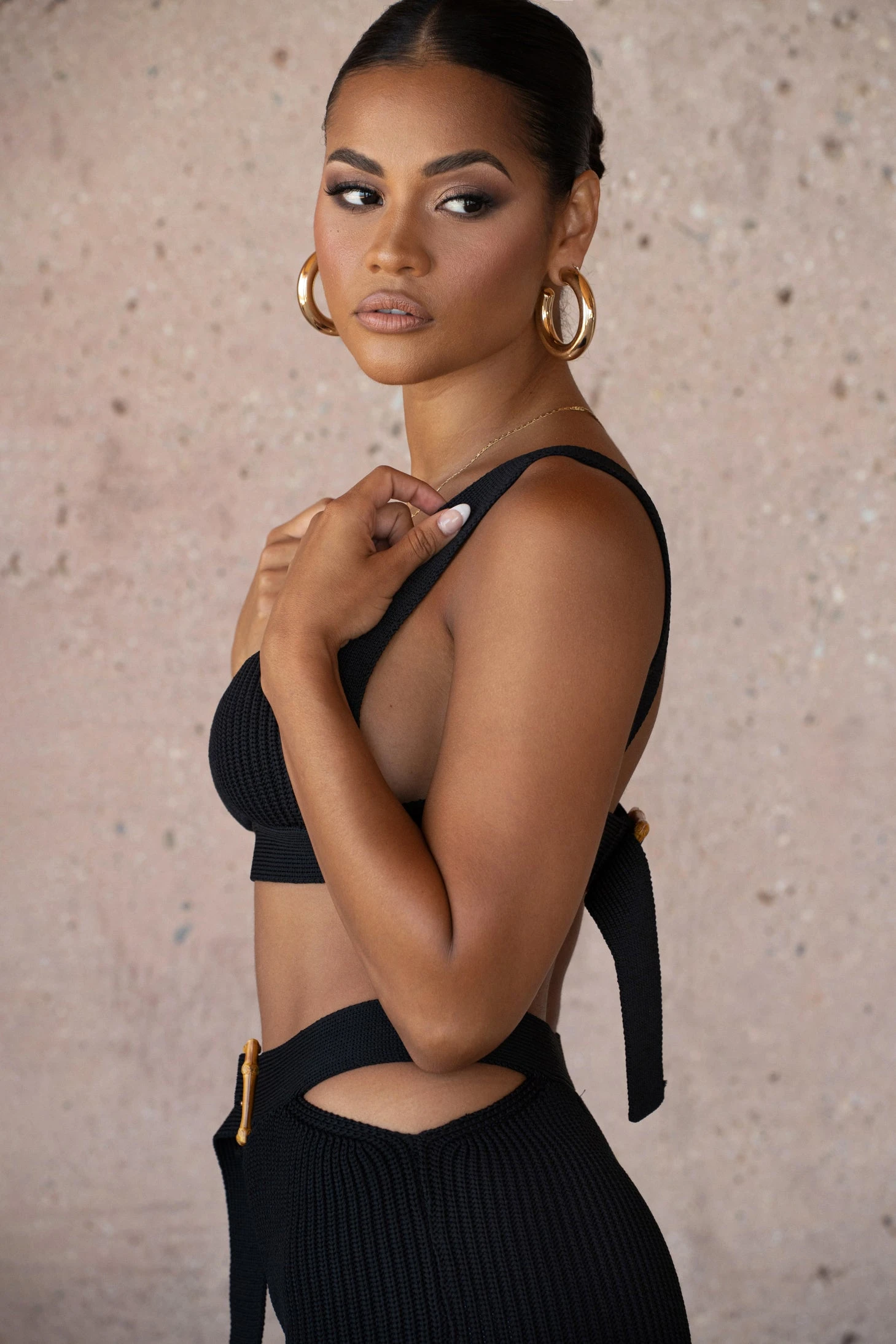 Black Nikole Ribbed Skirt Set 16 Black Nikole Ribbed Skirt Set - Image 16