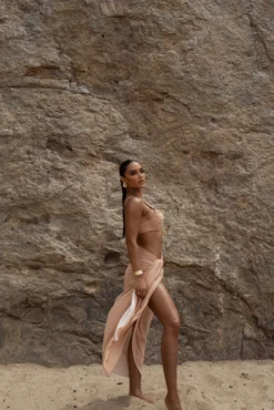 Tan Uncharted Waters Sarong -Trendify Store SUMMER5 PART2 126 65ae8c79 eb25 4e4f 8958 7b73760ff780