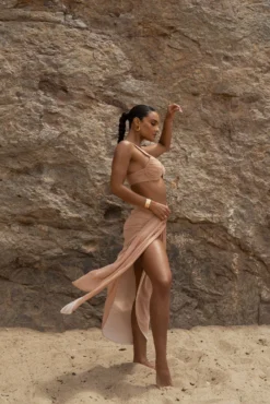 Tan Uncharted Waters Sarong -Trendify Store SUMMER5 PART2 127 4f370227 02eb 4e9d b10a d432e9c401d4