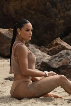 Sand Fishnet Crop Tank 19 Sand Fishnet Crop Tank -Trendify Store SUMMER5 PART2 188