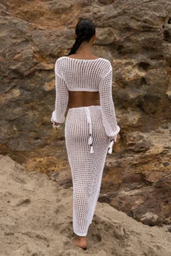 White Summer Daze Crochet Maxi Dress 37 White Summer Daze Crochet Maxi Dress -Trendify Store SUMMER5 PART2 22