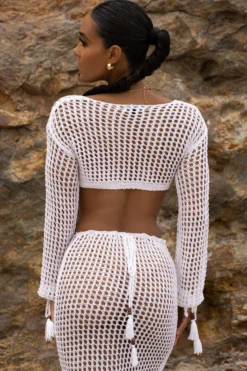 White Summer Daze Crochet Maxi Dress 36 White Summer Daze Crochet Maxi Dress -Trendify Store SUMMER5 PART2 23