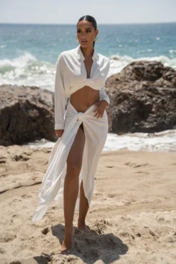 White Saylor Linen Sarong 18 White Saylor Linen Sarong -Trendify Store SUMMER5 PART2 84