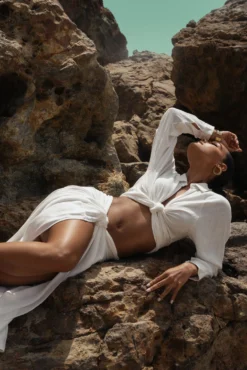 White Saylor Linen Sarong 20 White Saylor Linen Sarong -Trendify Store SUMMER5 PART2 91