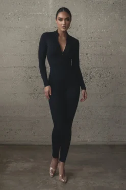 Black Galilea High Neck Jumpsuit 20 Black Galilea High Neck Jumpsuit -Trendify Store WINTER2021 PART1 277