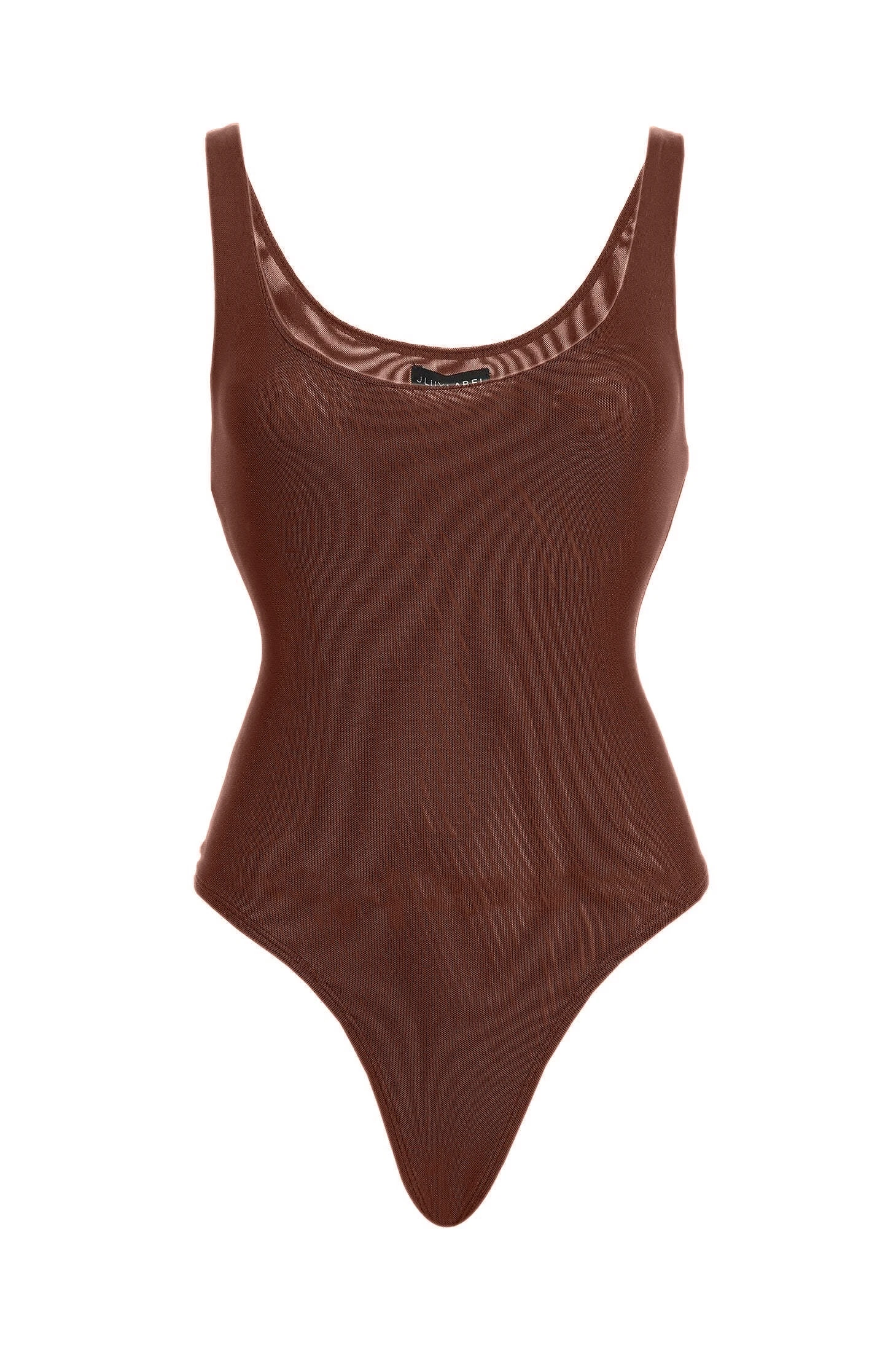 Chocolate Mesh Essential Tank Bodysuit Undergarment 1 Chocolate Mesh Essential Tank Bodysuit Undergarment